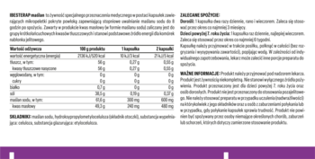 Etykieta IBESTERAP maślan, suplement medyczny z maślanem sodu. Widok tekstu i tabeli składu.
