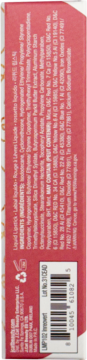 Tył różowego opakowania matowej pomadki J.Cat Beauty Lip Lock Mask Proof Introvert, z listą składników i kodem.