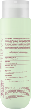 Tył zielonej butelki żelu Hagi Volcano Kiss z polskim opisem produktu, listą składników i kodem kreskowym.