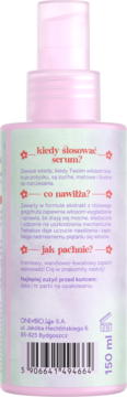 HAIR IN BALANCE BY ONLYBIO Invisibobble ,serum na suche końcówki włosów, retuszujące,tył