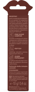 FACEBOOM Nutri ,balsam do ust, rewitalizujący, Dubai Chocolate,tył