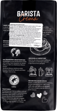 LAUDATIO Barista Crema ,kawa ziarnista,tył
