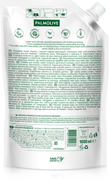 PALMOLIVE Naturals ,żel pod prysznic, kremowy, Oliwka i Mleko, zapas,tył
