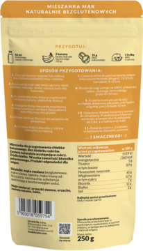 FOODS BY ANN ,mieszanka mąk na chlebek bananowy, bez pszenicy,tył