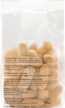 OCELIO Gluten Free Original,grissini mini,tył
