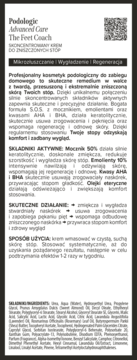 PODOLOGIC BY NIVELAZIONE Advanced Care ,krem do stóp, zniszczonych, skoncentrowany, Kuracja podologiczna,,tył