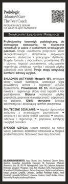 Podologic Advanced Care serum na wrastające paznokcie, czarna etykieta z białym tekstem, widok przód.