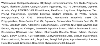 Missha Perfect Cover BB Cream Cool Natural Beige, tył opakowania z listą składników, w tym filtry UV i kwas hialuronowy.