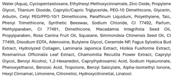 Tył opakowania kremu BB Missha Perfect Cover z listą składników, m.in. ceramidy, kwas hialuronowy.