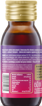 WELSOM Kolagen Shot ,napój typu shot, kolagen 10000mg,tył