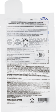 MEDIHEAL Hyaluronate ,maska w płachcie, głęboko nawilżająca,tył