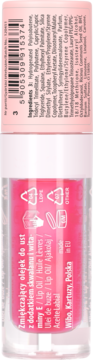 LOVELY Silky Shine ,olejek do ust, zmiękczający, z dodatkiem skwalanu i wit. E, nr 3;,tył