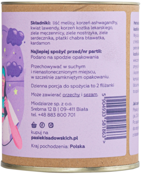 MANUFAKTURA RODZINY SADOWSKICH ,herbatka ziołowa, Dobranoc,tył