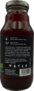 GRAJFKA Keto ,syrop z Truskawek,tył