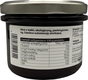 GRAJFKA Keto ,konfitura z Malin,tył