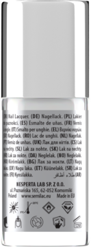 SEMILAC ,lakier do paznokci, nr 100 Nail Whitener,tył