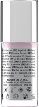 SEMILAC ,lakier do paznokci, nr 103 Sheer Vibrant Pink,tył