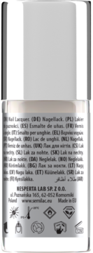 SEMILAC ,lakier do paznokci, nr 104 Cream Supreme,tył