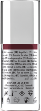 SEMILAC ,lakier do paznokci, nr 110 Classic Red,tył