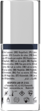 SEMILAC ,lakier do paznokci, nr 113 Blue Ink,tył