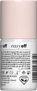 SEMILAC Easy Off ,top coat do lakierów LED,tył