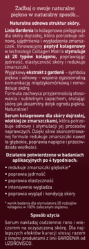 Etykieta serum UZDROVISCO Collagen Elixir, kolagenowego, przeciwzmarszczkowego, z polskim tekstem na czerwonym tle.