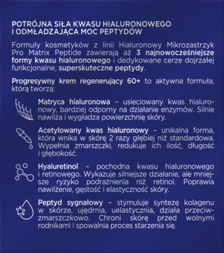 SORAYA Hialuronowy Mikrozastrzyk ,krem do twarzy, regenerujący, 60+, na dzień i na noc,tył