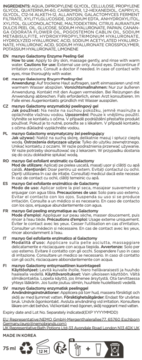 Tył opakowania ma:nyo Galactomy Enzyme Peeling Gel, widoczna lista składników i instrukcje użycia w kilku językach.