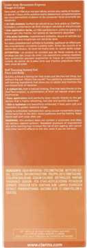 CLARINS Self Tan ,żel do twarzy i ciała, samoopalający,tył
