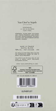 VAN CLEEF & ARPELS Collection Extraordinaire Santal Blanc,woda perfumowana unisex,tył