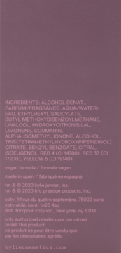 KYLIE JENNER Cosmic ,woda perfumowana dla kobiet,tył