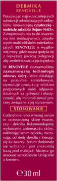 DERMIKA Renovelle ,serum-eliksir do twarzy, na dzień,tył