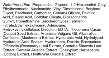 Needly mleczko, pełna lista składników, w tym pantenol, niacynamid, kwas hialuronowy, do rozjaśniania i redukcji zmarszczek.