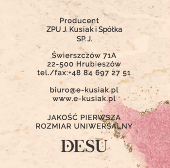 DESU Lycra ,skarpetki damskie, Czarne,tył