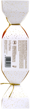 Biały cracker z kulami do kąpieli Sweet Vanilla, widok boczny z informacjami o masie 2x75g i kodem kreskowym.