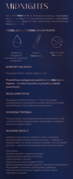 Opis pędzla do konturowania AA Midnights: właściwości (kremowe produkty, blendowanie, bez smug) i pielęgnacja.
