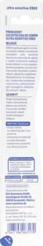 Tył opakowania szczoteczki Prokudent Ultra Sensitive 5960 z opisem produktu i miękkich włókien.