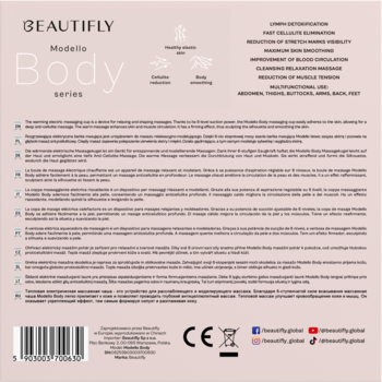 BEAUTIFLY Modello Body ,bańka masująca do ciała, elektryczna, rozgrzewająca,tył