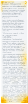 LUMENE Valo Nordic-C,serum pod oczy, rozświetlające,tył