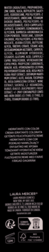 Tył opakowania Laura Mercier Tinted Moisturizer Oil Free, krem koloryzujący z listą składników i symbolami.