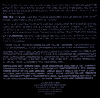 LAURA MERCIER Pressed Talc-Free ,puder do twarzy, wodoodporny, Translucent Medium Deep,tył