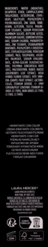 Tył opakowania Laura Mercier Tinted Moisturizer Natural Dewy 0N Silk z widoczną listą składników.
