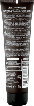 Tył ciemnobrązowej tubki tonera Isana Professional Color Gloss Ciemna Wiśnia. Widoczne składniki i użycie produktu.