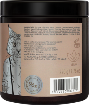 LAQ Ryszard z Bieszczad ,peeling do ciała, myjący, cukrowy,tył