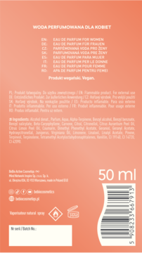 BEBIO COSMETICS Ewa Chodakowska Celebrate The Moments,woda perfumowana dla kobiet,tył