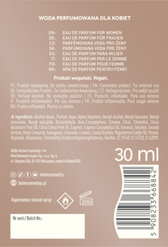 BEBIO COSMETICS Ewa Chodakowska Keep The Secret,woda perfumowana dla kobiet,tył