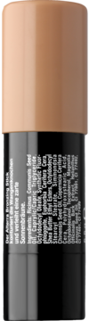 Alterra Bronzing Stick Cool Tan, brązowy sztyft do konturowania, widok z boku z czarną etykietą.