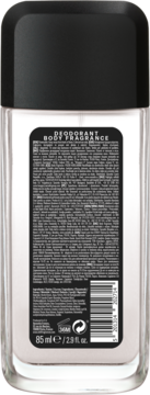 Tył dezodorantu STR8 Wild Beat 85 ml w sprayu, z czarną etykietą zawierającą skład i kod kreskowy.