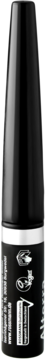 Alterra Dip eyeliner z organicznym aloesem, czarne opakowanie z białym paskiem, widok od frontu.