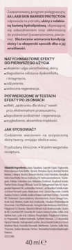 Tył opakowania kremu AA LAAB Skin Barrier Protection 40ml, widoczne polskie opisy, składniki i dawkowanie.